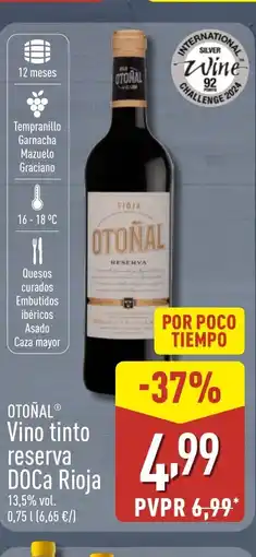 ALDI OTOÑAL Vino tinto reserva DOCa Rioja oferta