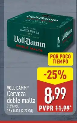 ALDI VOLL-DAMM Cerveza doble malta oferta