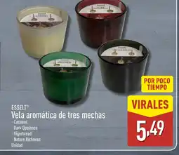 ALDI ESSELT Vela aromática de tres mechas oferta