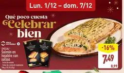 ALDI SPECIAL Salmón en hojaldre con salsas oferta