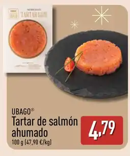 ALDI UBAGO Tartar de salmón ahumado oferta