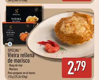 ALDI SPECIAL Vieira rellena de marisco oferta