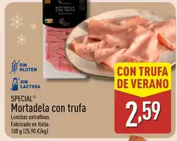 ALDI SPECIAL Mortadela con trufa oferta