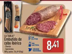 ALDI LA TABLA Embutido de cebo ibérico oferta