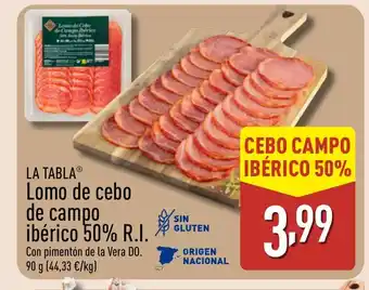 LA TABLA Lomo de cebo de campo Ibérico
