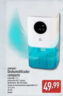 ALDI AMBIANO Deshumidificador compacto oferta
