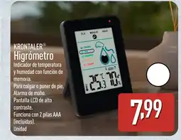 ALDI KRONTALER Higrómetro oferta