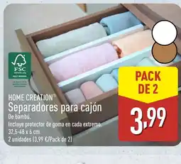 ALDI HOME CREATION Separadores para cajon oferta