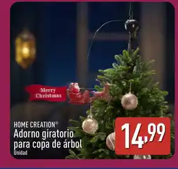 ALDI HOME CREATION Adorno giratorio para copa de árbol oferta