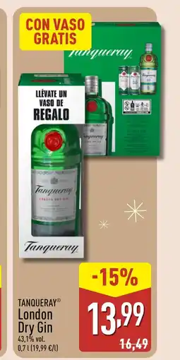 ALDI TANQUERAY London Dry Gin oferta