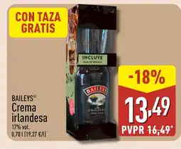 ALDI BAILEYS Crema irlandesa oferta