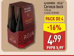 ALDI ALHAMBRA ROJA Cerveza bock oferta