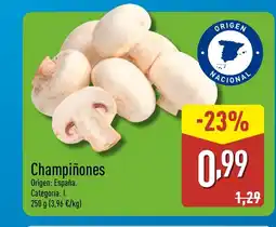 ALDI Champiñones oferta