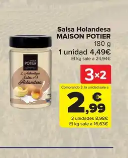 Carrefour MAISON POTIER Salsa Holandesa oferta