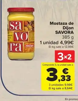 Carrefour SAVORA Mostaza de Dijon oferta