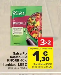 Carrefour KNORR Salsa Fix Ratatouille oferta