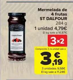 Carrefour ST DALFOUR Mermelada de 4 frutas oferta