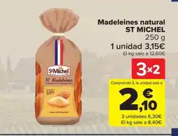 Carrefour ST MICHEL Madeleines natural oferta