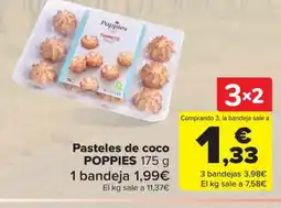 Carrefour POPPIES Pasteles de coco oferta