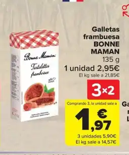 Carrefour BONNE MAMAN Galletas frambuesa oferta
