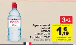 Carrefour EVIAN Agua mineral natural oferta