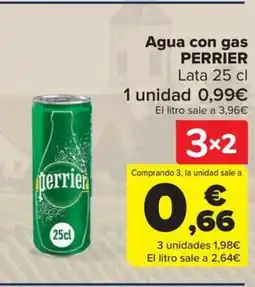 Carrefour PERRIER Agua con gas oferta