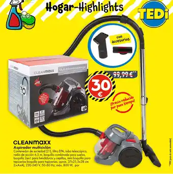 TEDi CLEANMaxx Aspirador multiciclón oferta