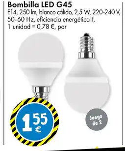 TEDi Bombilla LED G45 oferta