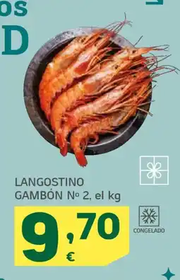 HiperDino Langostino gambón oferta