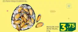 HiperDino Mejillón vivo 28/40 piezas oferta