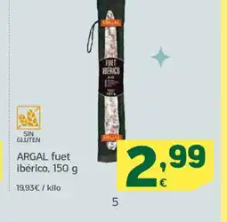 HiperDino ARGAL fuet ibérico oferta