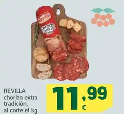 HiperDino REVILLA chorizo extra tradición oferta