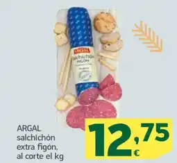 HiperDino ARGAL salchichón extra figón oferta