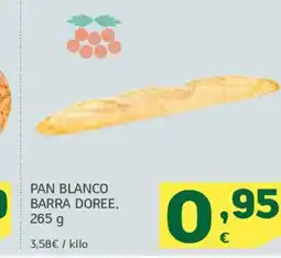 HiperDino Pan blanco barra doree oferta