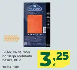 HiperDino SKANDIA salmón noruego ahumado basics oferta
