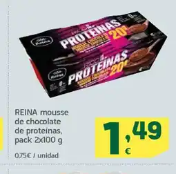 HiperDino REINA mousse de chocolate de proteínas oferta