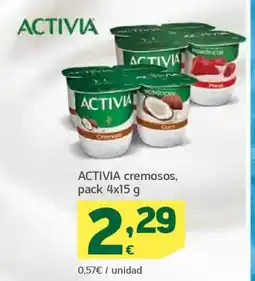 HiperDino ACTIVIA cremosos oferta