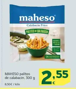 HiperDino MAHESO palitos de calabacín oferta