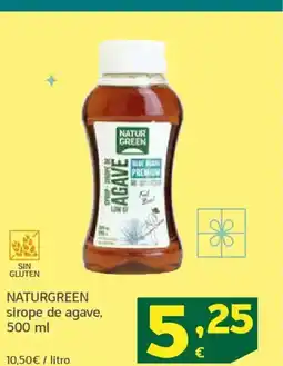 HiperDino NATURGREEN sirope de agave oferta