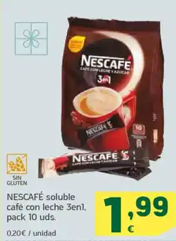 HiperDino NESCAFÉ soluble café con leche 3en1 oferta