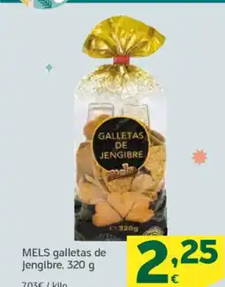 HiperDino MELS galletas de jengibre oferta