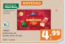 HiperDino TIRMA ambrosías de turrón oferta