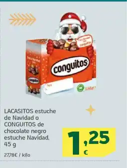 HiperDino LACASITOS CONGUITOS estuche de Navidad o de chocolate negro estuche Navidad oferta