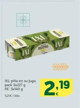 HiperDino IXL piña en su jugo oferta