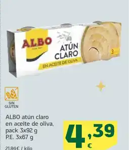 HiperDino ALBO atún claro en aceite de oliva oferta