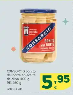 HiperDino CONSORCIO bonito del norte en aceite de oliva oferta