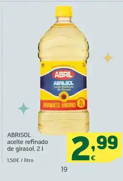 HiperDino ABRISOL aceite refinado de girasol oferta