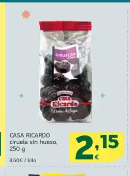HiperDino CASA RICARDO ciruela sin hueso oferta