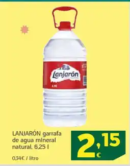 HiperDino LANJARÓN garrafa de agua mineral natural oferta