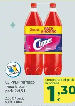 HiperDino CLIPPER refresco fresa oferta